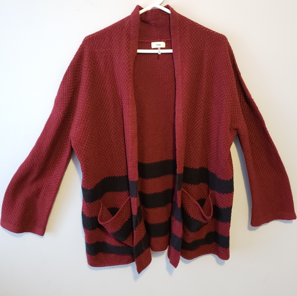 ⚫TOBI Willow Striped Cardigan - Picture 1 of 5